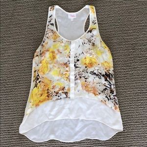 Parker floral tank size small